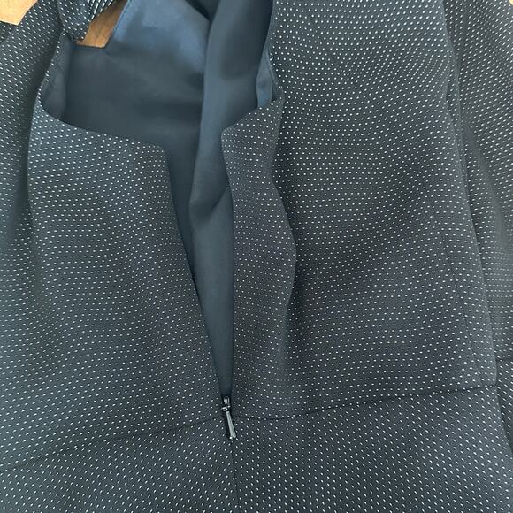 Vintage Talbots Micro Polka Dot Dress 12 Swing Retro Sweetheart Y2K Formal EUC - Picture 3 of 9